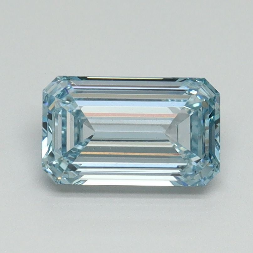 Loose Diamond - EMERALD 1.08ct Fancy Intense Blue VS1: Loose Diamond - EMERALD 1.08ct Fancy Intense Blue VS1 Source: This is a real non-mined Diamond that has been grown in a lab Shape: EMERALD Carats: 1.08 Color: Fancy Intense Blue Certification: IGI Vid