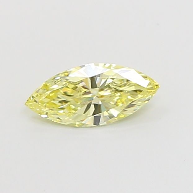Loose Diamond - MARQUISE 0.52ct Fancy Yellow VVS2: Loose Diamond - MARQUISE 0.52ct Fancy Yellow VVS2 Source: This is a real non-mined Diamond that has been grown in a lab Shape: MARQUISE Carats: 0.52 Color: Fancy Yellow Certification: IGI Video: