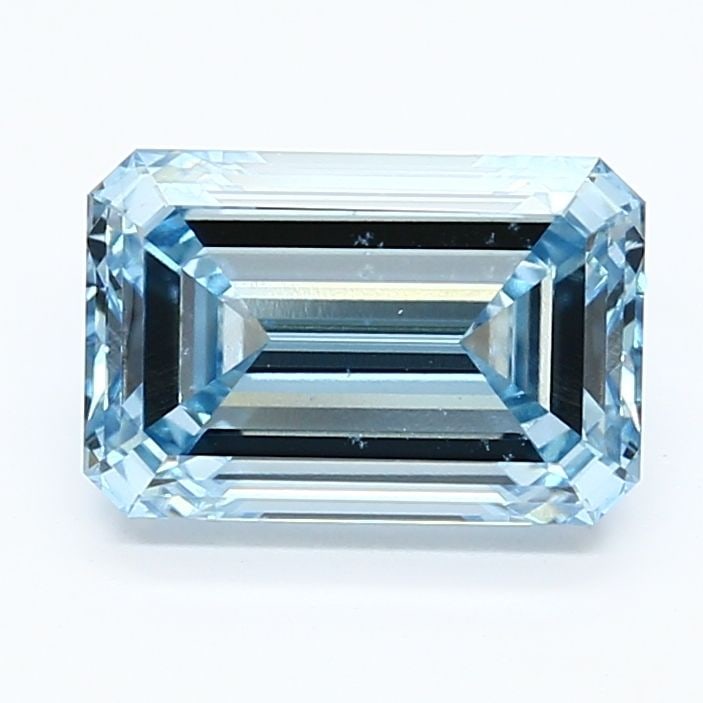 Loose Diamond - EMERALD 2.7ct Fancy Intense Blue VS2: Loose Diamond - EMERALD 2.7ct Fancy Intense Blue VS2 Source: This is a real non-mined Diamond that has been grown in a lab Shape: EMERALD Carats: 2.7 Color: Fancy Intense Blue Certification: IGI Video