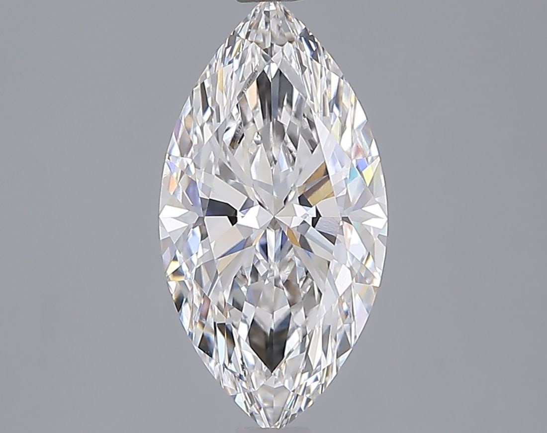 Loose Diamond - MARQUISE 2.01ct E VVS2: Loose Diamond - MARQUISE 2.01ct E VVS2 Source: This is a real non-mined Diamond that has been grown in a lab Shape: MARQUISE Carats: 2.01 Color: E Clarity: VVS2 Certification: IGI Video: