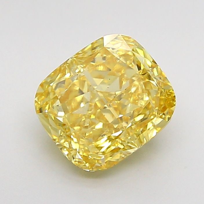 Loose Diamond - CUSHION MODIFIED 2.05ct Fancy Intense Yellow VS2: Loose Diamond - CUSHION MODIFIED 2.05ct Fancy Intense Yellow VS2 Source: This is a real non-mined Diamond that has been grown in a lab Shape: CUSHION MODIFIED Carats: 2.05 Color: Fancy Intense Yellow 