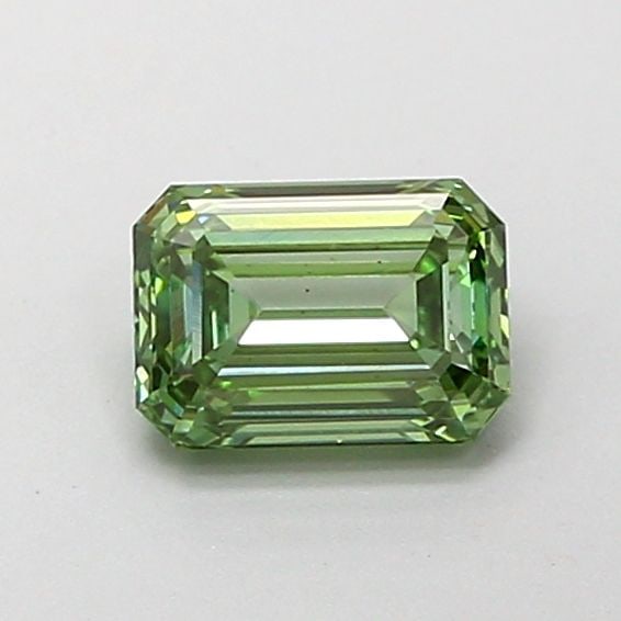 Loose Diamond - EMERALD 0.82ct Fancy Vivid Green VS1: Loose Diamond - EMERALD 0.82ct Fancy Vivid Green VS1 Source: This is a real non-mined Diamond that has been grown in a lab Shape: EMERALD Carats: 0.82 Color: Fancy Vivid Green Certification: IGI Video