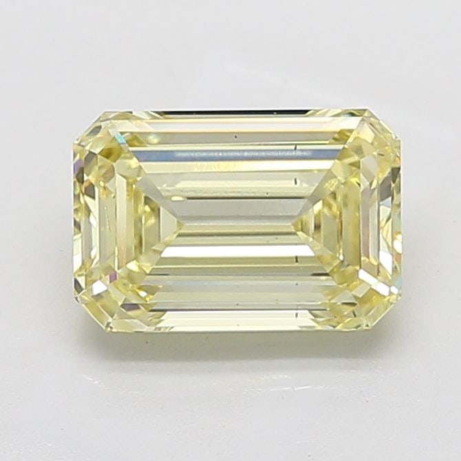Loose Diamond - EMERALD 3.24ct Fancy Yellow VS2: Loose Diamond - EMERALD 3.24ct Fancy Yellow VS2 Source: This is a real non-mined Diamond that has been grown in a lab Shape: EMERALD Carats: 3.24 Color: Fancy Yellow Certification: IGI Video: