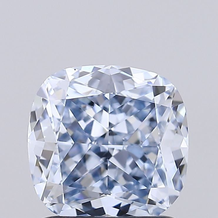 Loose Diamond - CUSHION MODIFIED 1.51ct Fancy Blue VVS2: Loose Diamond - CUSHION MODIFIED 1.51ct Fancy Blue VVS2 Source: This is a real non-mined Diamond that has been grown in a lab Shape: CUSHION MODIFIED Carats: 1.51 Color: Fancy Blue Certification: IGI