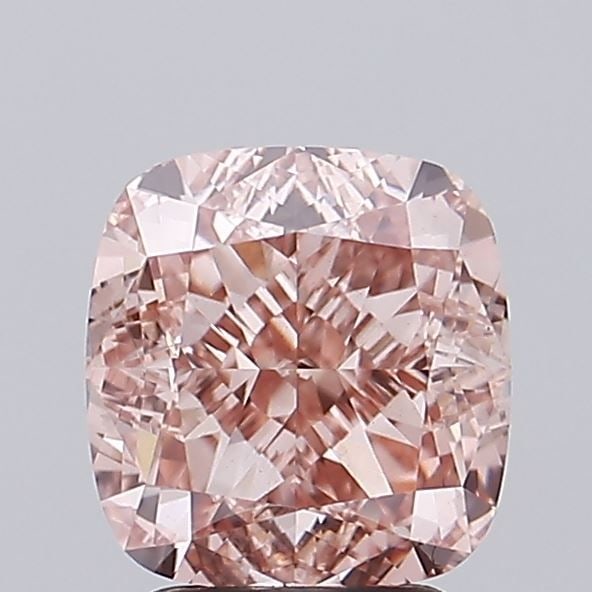 Loose Diamond - CUSHION MODIFIED 3.13ct Fancy Intense Brownish Pink VS1: Loose Diamond - CUSHION MODIFIED 3.13ct Fancy Intense Brownish Pink VS1 Source: This is a real non-mined Diamond that has been grown in a lab Shape: CUSHION MODIFIED Carats: 3.13 Color: Fancy Intense