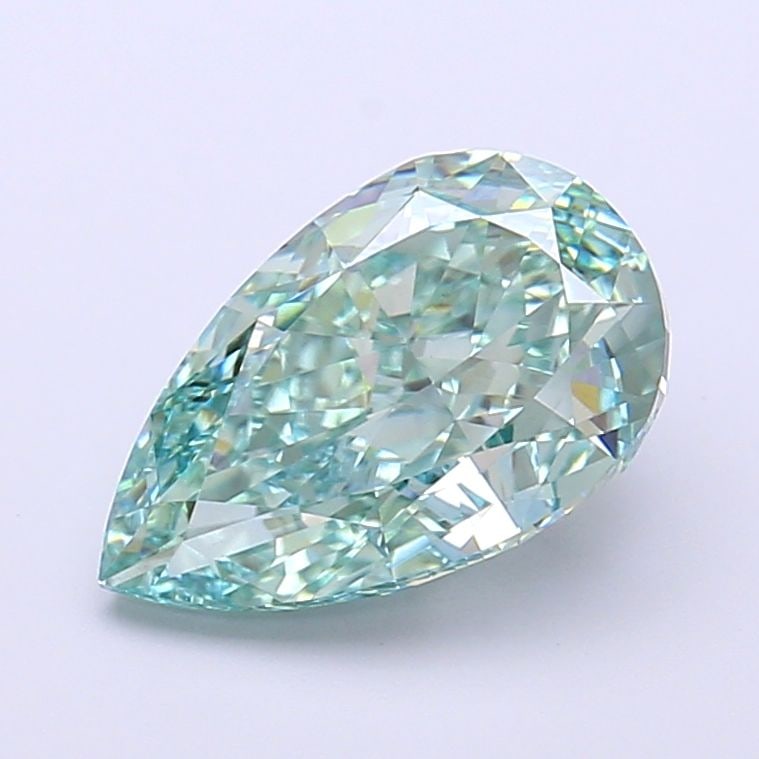 Loose Diamond - PEAR 2.85ct Fancy Vivid Green VS1: Loose Diamond - PEAR 2.85ct Fancy Vivid Green VS1 Source: This is a real non-mined Diamond that has been grown in a lab Shape: PEAR Carats: 2.85 Color: Fancy Vivid Green Certification: IGI Video: