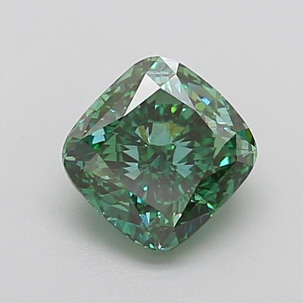Loose Diamond - CUSHION MODIFIED 1.7ct Fancy Vivid Green VS1: Loose Diamond - CUSHION MODIFIED 1.7ct Fancy Vivid Green VS1 Source: This is a real non-mined Diamond that has been grown in a lab Shape: CUSHION MODIFIED Carats: 1.7 Color: Fancy Vivid Green