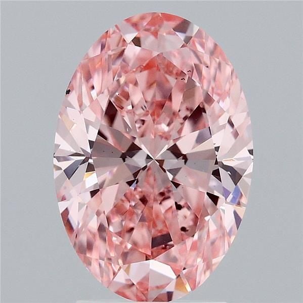 Loose Diamond - OVAL 3.01ct Fancy Vivid Pink VS2: Loose Diamond - OVAL 3.01ct Fancy Vivid Pink VS2 Source: This is a real non-mined Diamond that has been grown in a lab Shape: OVAL Carats: 3.01 Color: Fancy Vivid Pink Certification: IGI Video: