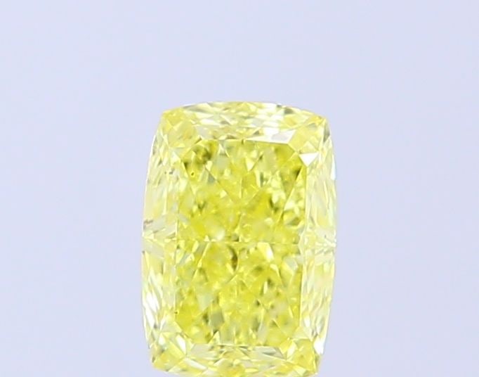 Loose Diamond - CUSHION MODIFIED 1.01ct Fancy Intense Yellow VS1: Loose Diamond - CUSHION MODIFIED 1.01ct Fancy Intense Yellow VS1 Source: This is a real non-mined Diamond that has been grown in a lab Shape: CUSHION MODIFIED Carats: 1.01 Color: Fancy Intense Yellow 