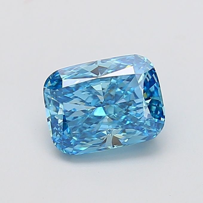 Loose Diamond - CUSHION MODIFIED 2.02ct Fancy Vivid Blue VS1: Loose Diamond - CUSHION MODIFIED 2.02ct Fancy Vivid Blue VS1 Source: This is a real non-mined Diamond that has been grown in a lab Shape: CUSHION MODIFIED Carats: 2.02 Color: Fancy Vivid Blue Certific