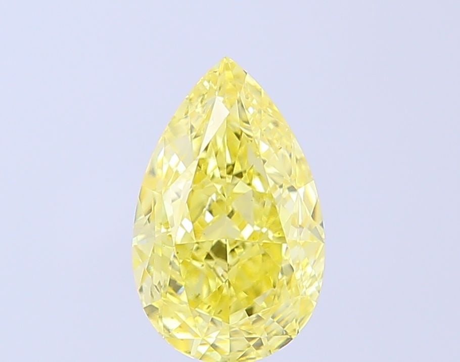 Loose Diamond - PEAR 2.5ct Fancy Intense Yellow VS1: Loose Diamond - PEAR 2.5ct Fancy Intense Yellow VS1 Source: This is a real non-mined Diamond that has been grown in a lab Shape: PEAR Carats: 2.5 Color: Fancy Intense Yellow Certification: IGI Video: