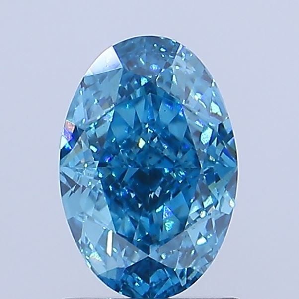Loose Diamond - OVAL 1.35ct Fancy Vivid Blue VS2: Loose Diamond - OVAL 1.35ct Fancy Vivid Blue VS2 Source: This is a real non-mined Diamond that has been grown in a lab Shape: OVAL Carats: 1.35 Color: Fancy Vivid Blue Certification: NONE Video: