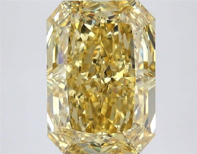 Loose Diamond - RADIANT 4.57ct Fancy Intense Yellow VS1: Loose Diamond - RADIANT 4.57ct Fancy Intense Yellow VS1 Source: This is a real non-mined Diamond that has been grown in a lab Shape: RADIANT Carats: 4.57 Color: Fancy Intense Yellow Certification: IGI