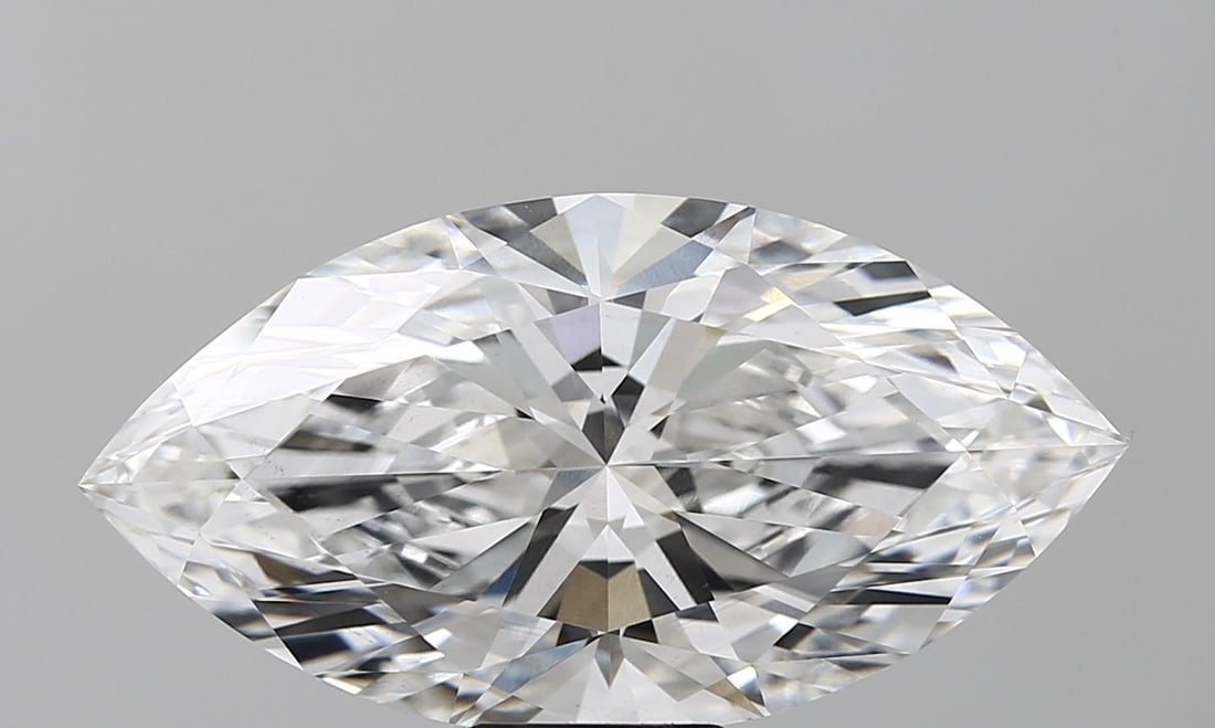 Loose Diamond - MARQUISE 9.76ct E VS1: Loose Diamond - MARQUISE 9.76ct E VS1 Source: This is a real non-mined Diamond that has been grown in a lab Shape: MARQUISE Carats: 9.76 Color: E Clarity: VS1 Certification: IGI Video: