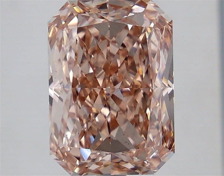Loose Diamond - RADIANT 4.03ct Fancy Intense Brownish Pink VS1: Loose Diamond - RADIANT 4.03ct Fancy Intense Brownish Pink VS1 Source: This is a real non-mined Diamond that has been grown in a lab Shape: RADIANT Carats: 4.03 Color: Fancy Intense Brownish Pink Cert