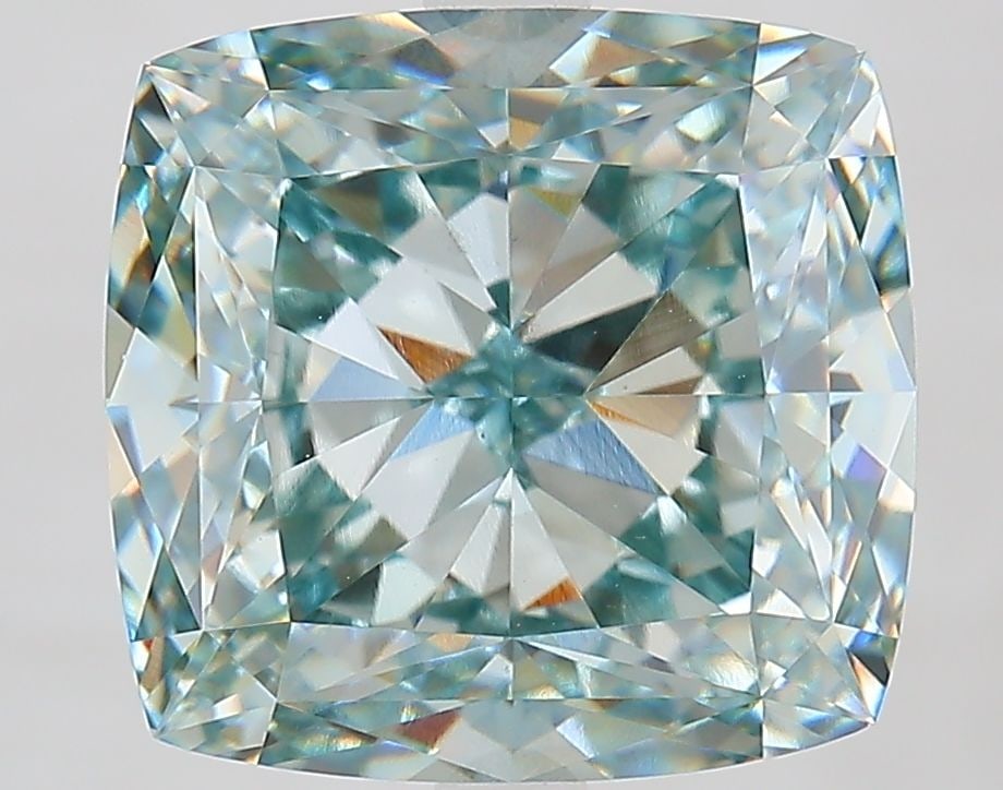 Loose Diamond - CUSHION MODIFIED 7.1ct Fancy Intense Green VS1: Loose Diamond - CUSHION MODIFIED 7.1ct Fancy Intense Green VS1 Source: This is a real non-mined Diamond that has been grown in a lab Shape: CUSHION MODIFIED Carats: 7.1 Color: Fancy Intense Green Cert