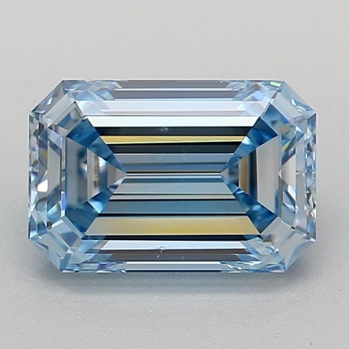 Loose Diamond - EMERALD 0.82ct Fancy Intense Blue VVS2: Loose Diamond - EMERALD 0.82ct Fancy Intense Blue VVS2 Source: This is a real non-mined Diamond that has been grown in a lab Shape: EMERALD Carats: 0.82 Color: Fancy Intense Blue Certification: IGI Vi