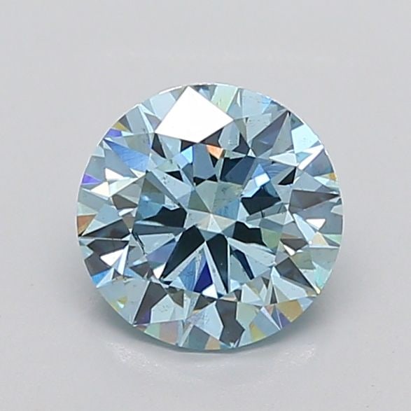 Loose Diamond - ROUND 2.03ct Fancy Vivid Blue SI1: Loose Diamond - ROUND 2.03ct Fancy Vivid Blue SI1 Source: This is a real non-mined Diamond that has been grown in a lab Shape: ROUND Carats: 2.03 Color: Fancy Vivid Blue Certification: IGI Additional 