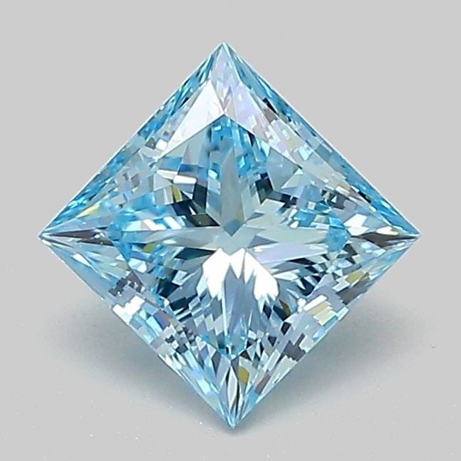 Loose Diamond - PRINCESS 1.0ct Fancy Intense Blue VVS2: Loose Diamond - PRINCESS 1.0ct Fancy Intense Blue VVS2 Source: This is a real non-mined Diamond that has been grown in a lab Shape: PRINCESS Carats: 1.0 Color: Fancy Intense Blue Certification: IGI Vi