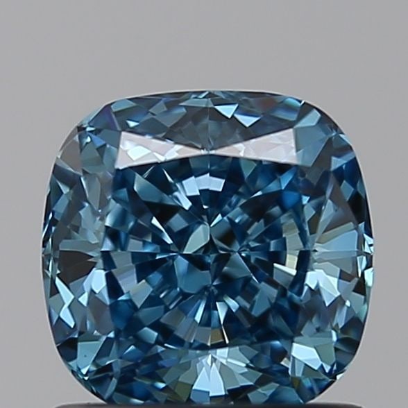 Loose Diamond - CUSHION BRILLIANT 0.99ct Blue VVS2: Loose Diamond - CUSHION BRILLIANT 0.99ct Blue VVS2 Source: This is a real non-mined Diamond that has been grown in a lab Shape: CUSHION BRILLIANT Carats: 0.99 Color: Blue Certification: NONE Video: