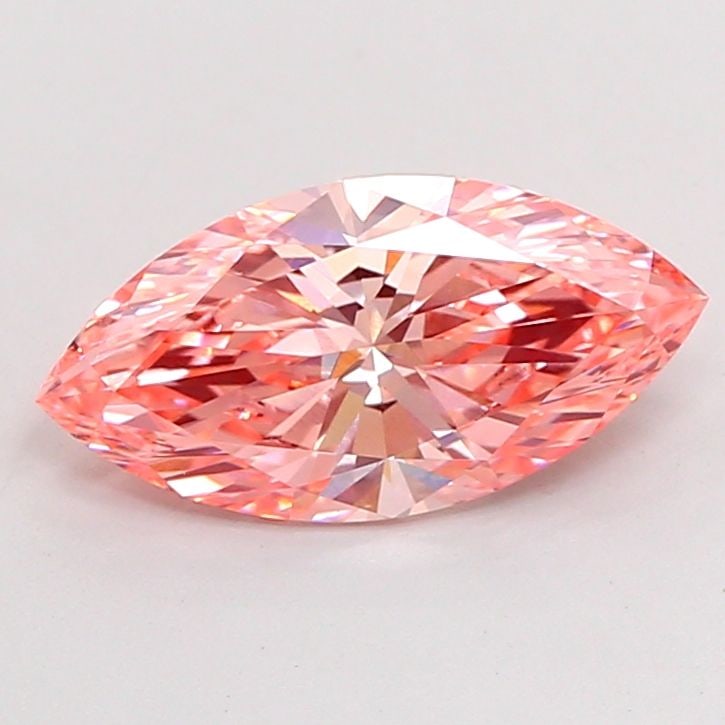 Loose Diamond - MARQUISE 2.54ct Fancy Vivid Pink VVS2: Loose Diamond - MARQUISE 2.54ct Fancy Vivid Pink VVS2 Source: This is a real non-mined Diamond that has been grown in a lab Shape: MARQUISE Carats: 2.54 Color: Fancy Vivid Pink Certification: IGI Vide