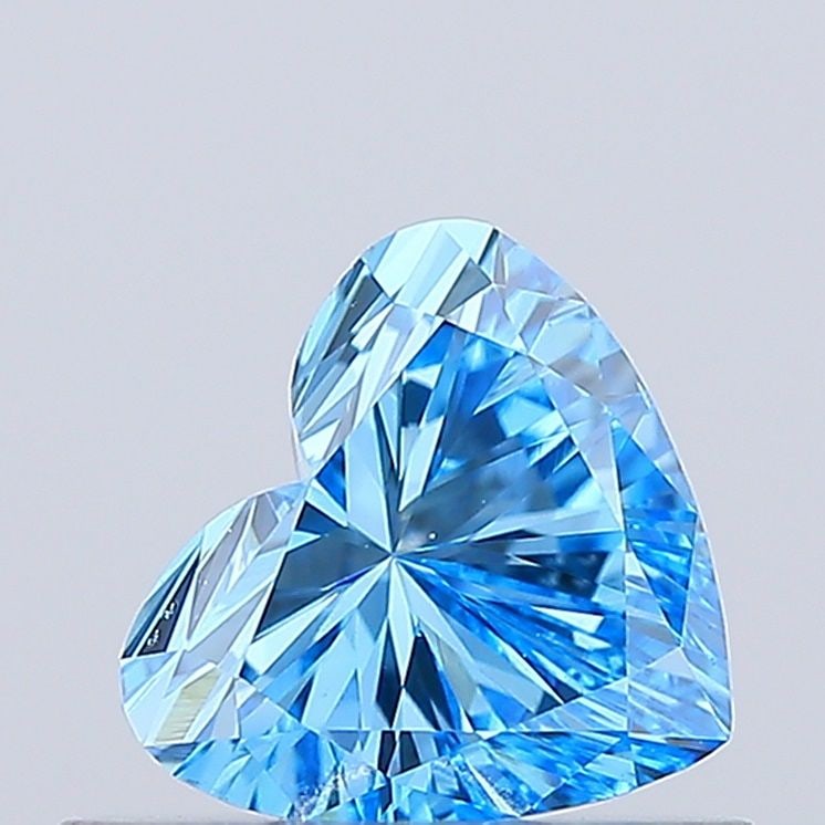 Loose Diamond - HEART 0.5ct Fancy Vivid Blue VVS2: Loose Diamond - HEART 0.5ct Fancy Vivid Blue VVS2 Source: This is a real non-mined Diamond that has been grown in a lab Shape: HEART Carats: 0.5 Color: Fancy Vivid Blue Certification: NONE Video: