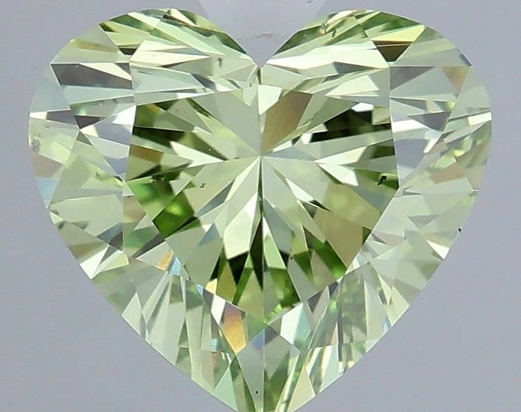 Loose Diamond - HEART 1.04ct Fancy Vivid Green VS1: Loose Diamond - HEART 1.04ct Fancy Vivid Green VS1 Source: This is a real non-mined Diamond that has been grown in a lab Shape: HEART Carats: 1.04 Color: Fancy Vivid Green Certification: IGI Video: