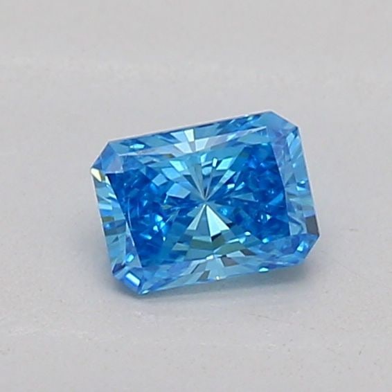 Loose Diamond - RADIANT 0.21ct Fancy Vivid Blue VS2: Loose Diamond - RADIANT 0.21ct Fancy Vivid Blue VS2 Source: This is a real non-mined Diamond that has been grown in a lab Shape: RADIANT Carats: 0.21 Color: Fancy Vivid Blue Certification: IGI Additio