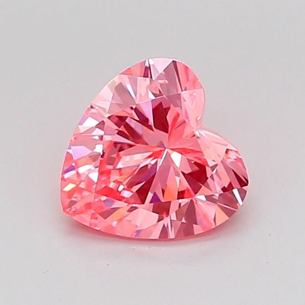 Loose Diamond - HEART 0.8ct Fancy Vivid Pink VVS2: Loose Diamond - HEART 0.8ct Fancy Vivid Pink VVS2 Source: This is a real non-mined Diamond that has been grown in a lab Shape: HEART Carats: 0.8 Color: Fancy Vivid Pink Certification: IGI Video: