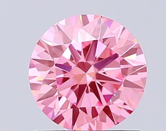Loose Diamond - ROUND 1.0ct Fancy Vivid Pink VS1: Loose Diamond - ROUND 1.0ct Fancy Vivid Pink VS1 Source: This is a real non-mined Diamond that has been grown in a lab Shape: ROUND Carats: 1.0 Color: Fancy Vivid Pink Certification: IGI Video: Video