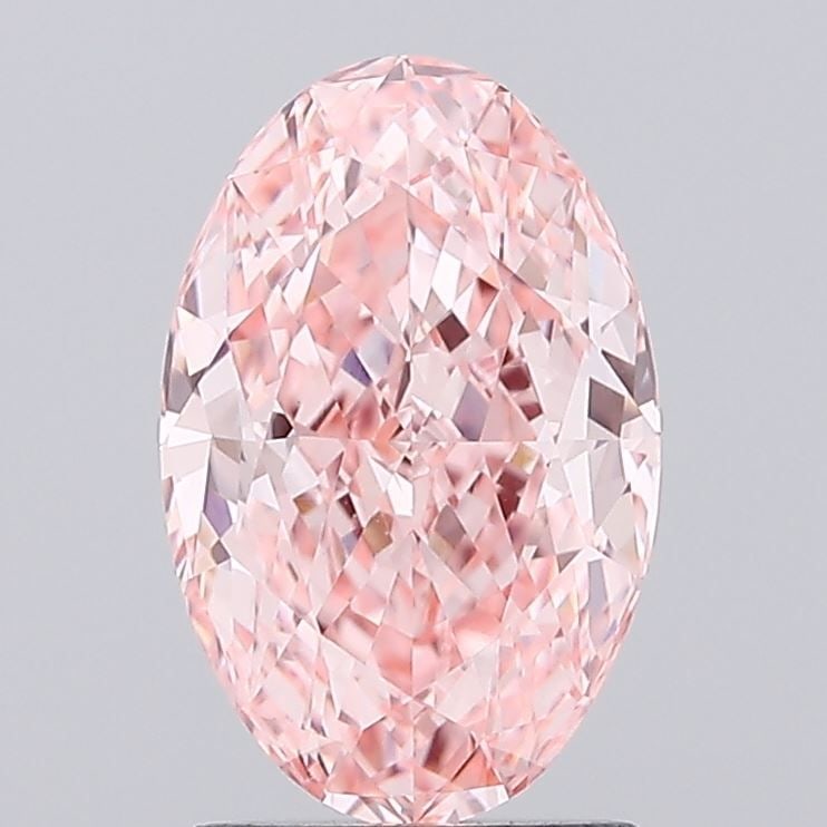 Loose Diamond - OVAL 2.02ct Fancy Vivid Pink VVS2: Loose Diamond - OVAL 2.02ct Fancy Vivid Pink VVS2 Source: This is a real non-mined Diamond that has been grown in a lab Shape: OVAL Carats: 2.02 Color: Fancy Vivid Pink Certification: IGI Video: