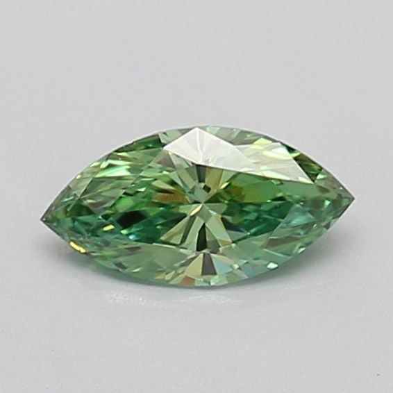 Loose Diamond - MARQUISE 0.35ct Fancy Vivid Green VS1: Loose Diamond - MARQUISE 0.35ct Fancy Vivid Green VS1 Source: This is a real non-mined Diamond that has been grown in a lab Shape: MARQUISE Carats: 0.35 Color: Fancy Vivid Green Certification: IGI Vid