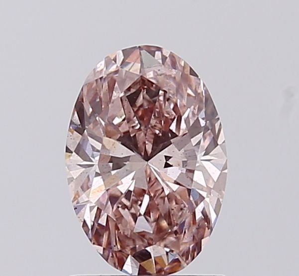 Loose Diamond - OVAL 1.01ct Fancy Intense Brownish Pink SI1: Loose Diamond - OVAL 1.01ct Fancy Intense Brownish Pink SI1 Source: This is a real non-mined Diamond that has been grown in a lab Shape: OVAL Carats: 1.01 Color: Fancy Intense Brownish Pink Certificat
