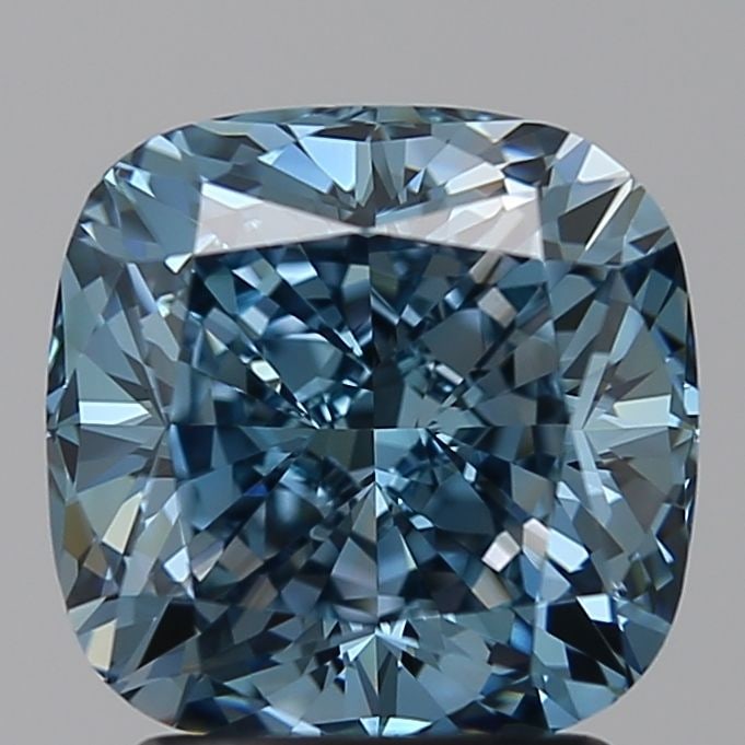 Loose Diamond - CUSHION BRILLIANT 2.51ct Blue VVS1: Loose Diamond - CUSHION BRILLIANT 2.51ct Blue VVS1 Source: This is a real non-mined Diamond that has been grown in a lab Shape: CUSHION BRILLIANT Carats: 2.51 Color: Blue Certification: NONE Video:
