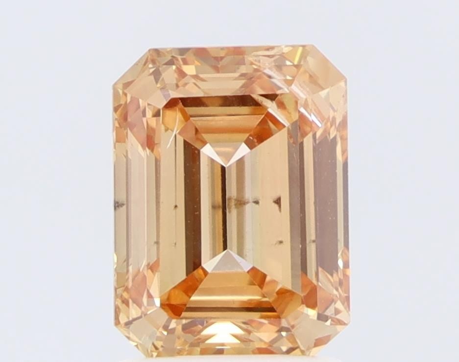 Loose Diamond - EMERALD 1.98ct Fancy Orange VS2: Loose Diamond - EMERALD 1.98ct Fancy Orange VS2 Source: This is a real non-mined Diamond that has been grown in a lab Shape: EMERALD Carats: 1.98 Color: Fancy Orange Certification: NONE Video: