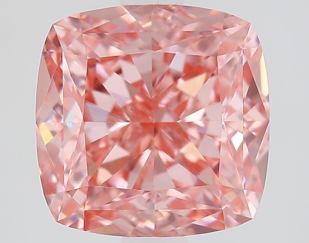 Loose Diamond - CUSHION MODIFIED 3.09ct Fancy Vivid Pink VS1: Loose Diamond - CUSHION MODIFIED 3.09ct Fancy Vivid Pink VS1 Source: This is a real non-mined Diamond that has been grown in a lab Shape: CUSHION MODIFIED Carats: 3.09 Color: Fancy Vivid Pink Certific