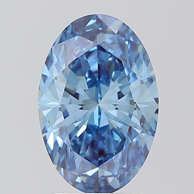 Loose Diamond - OVAL 2.57ct Fancy Vivid Blue VS1: Loose Diamond - OVAL 2.57ct Fancy Vivid Blue VS1 Source: This is a real non-mined Diamond that has been grown in a lab Shape: OVAL Carats: 2.57 Color: Fancy Vivid Blue Certification: IGI Video: