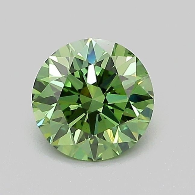 Ideal Loose Diamond - ROUND 0.73ct Fancy Vivid Green VVS2: Ideal Loose Diamond - ROUND 0.73ct Fancy Vivid Green VVS2 Source: This is a real non-mined Diamond that has been grown in a lab Shape: ROUND Carats: 0.73 Color: Fancy Vivid Green Certification: IGI Ad
