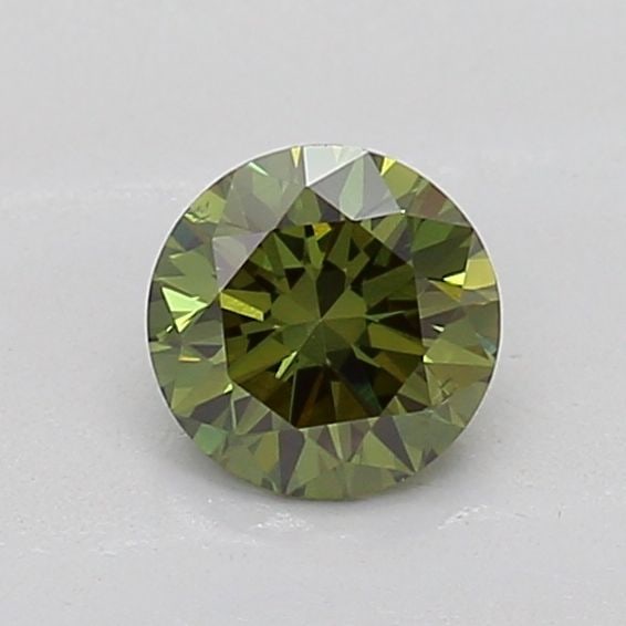 Loose Diamond - ROUND 0.53ct Fancy Vivid Green SI1: Loose Diamond - ROUND 0.53ct Fancy Vivid Green SI1 Source: This is a real non-mined Diamond that has been grown in a lab Shape: ROUND Carats: 0.53 Color: Fancy Vivid Green Certification: IGI Additiona
