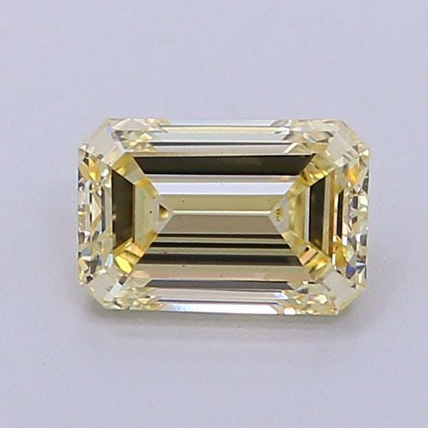 Loose Diamond - EMERALD 1.26ct Fancy Yellow VS1: Loose Diamond - EMERALD 1.26ct Fancy Yellow VS1 Source: This is a real non-mined Diamond that has been grown in a lab Shape: EMERALD Carats: 1.26 Color: Fancy Yellow Certification: IGI Video:
