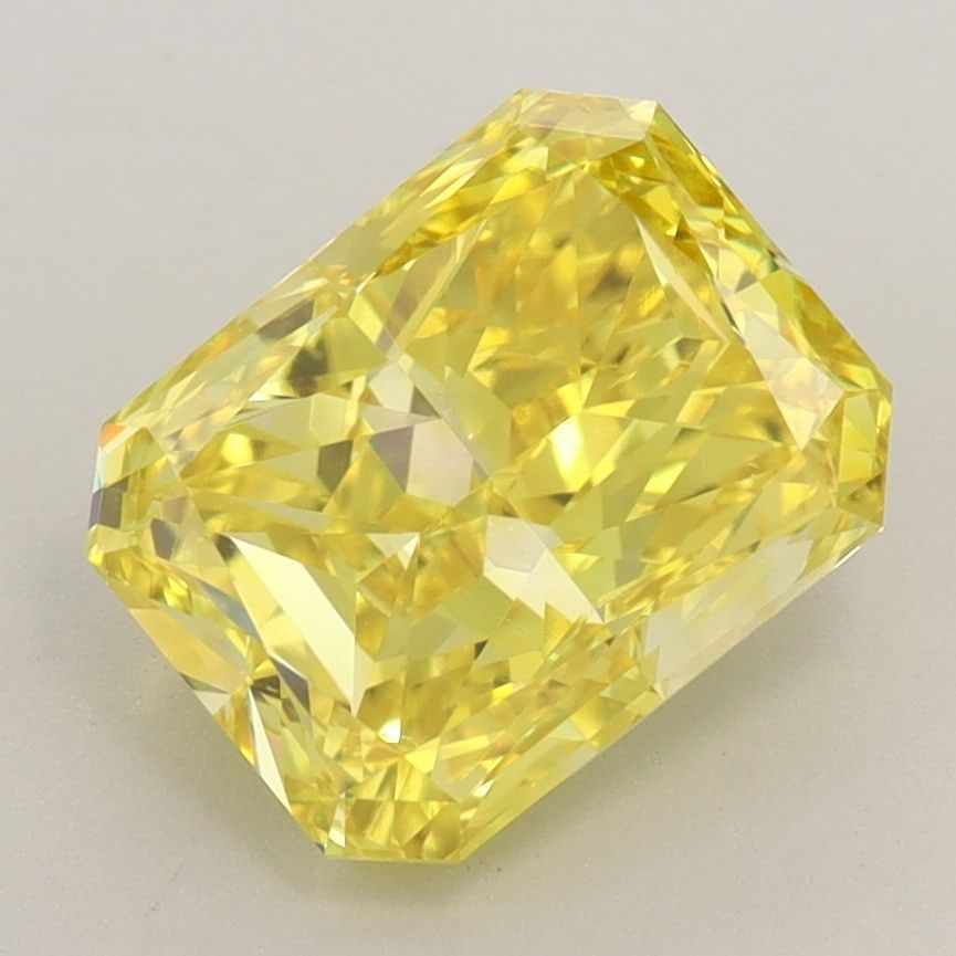 Loose Diamond - RADIANT 2.51ct Fancy Vivid Yellow VS2: Loose Diamond - RADIANT 2.51ct Fancy Vivid Yellow VS2 Source: This is a real non-mined Diamond that has been grown in a lab Shape: RADIANT Carats: 2.51 Color: Fancy Vivid Yellow Certification: IGI Vid