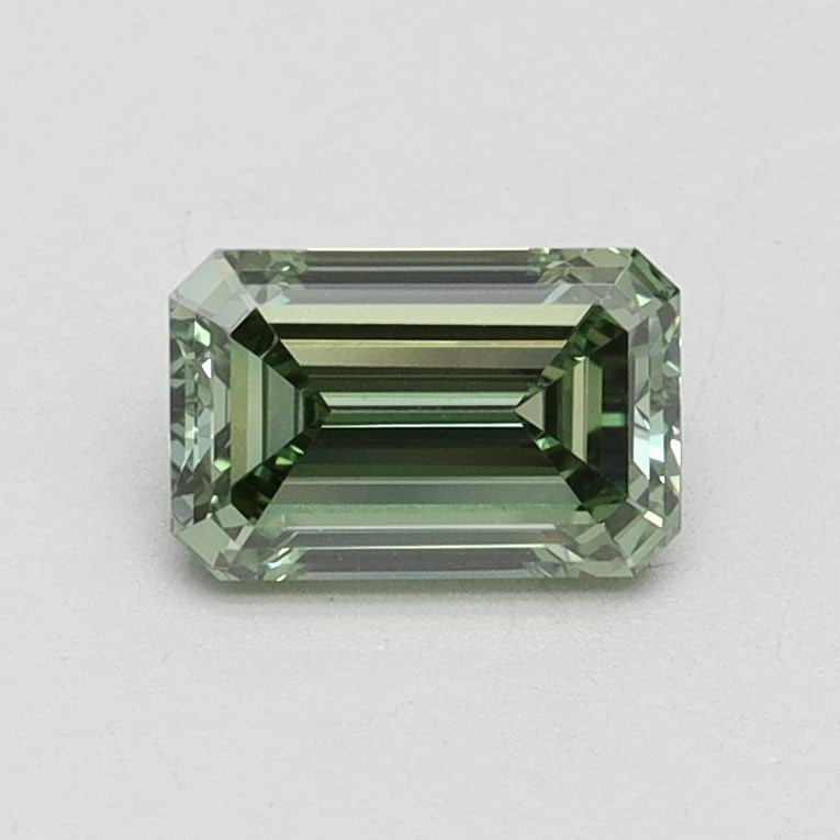 Loose Diamond - EMERALD 0.7ct Fancy Vivid Green VVS2: Loose Diamond - EMERALD 0.7ct Fancy Vivid Green VVS2 Source: This is a real non-mined Diamond that has been grown in a lab Shape: EMERALD Carats: 0.7 Color: Fancy Vivid Green Certification: IGI Video: