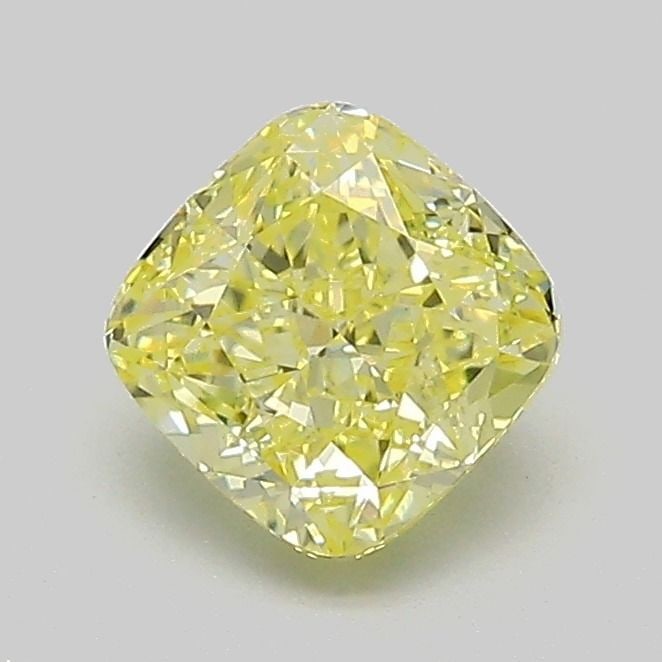 Loose Diamond - CUSHION MODIFIED 1.03ct Fancy Yellow VS1: Loose Diamond - CUSHION MODIFIED 1.03ct Fancy Yellow VS1 Source: This is a real non-mined Diamond that has been grown in a lab Shape: CUSHION MODIFIED Carats: 1.03 Color: Fancy Yellow Certification: I