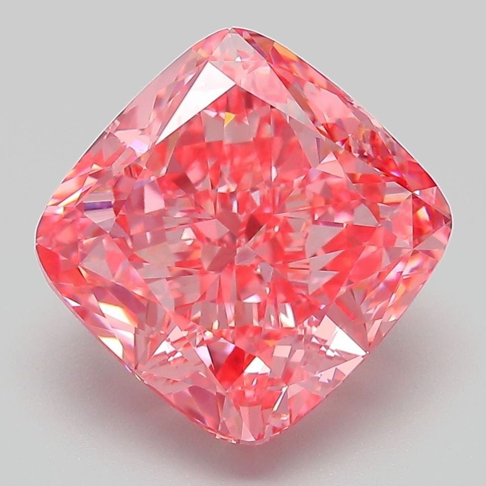 Loose Diamond - CUSHION MODIFIED 6.29ct Fancy Vivid Pink VS1: Loose Diamond - CUSHION MODIFIED 6.29ct Fancy Vivid Pink VS1 Source: This is a real non-mined Diamond that has been grown in a lab Shape: CUSHION MODIFIED Carats: 6.29 Color: Fancy Vivid Pink Certific