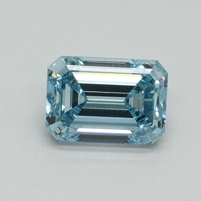 Loose Diamond - EMERALD 0.56ct Fancy Intense Blue VS1: Loose Diamond - EMERALD 0.56ct Fancy Intense Blue VS1 Source: This is a real non-mined Diamond that has been grown in a lab Shape: EMERALD Carats: 0.56 Color: Fancy Intense Blue Certification: IGI Vid