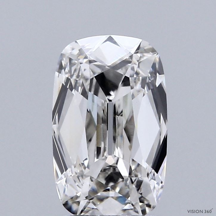 Loose Diamond - CUSHION BRILLIANT 1.52ct G VVS2: Loose Diamond - CUSHION BRILLIANT 1.52ct G VVS2 Source: This is a real non-mined Diamond that has been grown in a lab Shape: CUSHION BRILLIANT Carats: 1.52 Color: G Clarity: VVS2 Certification: IGI Vi