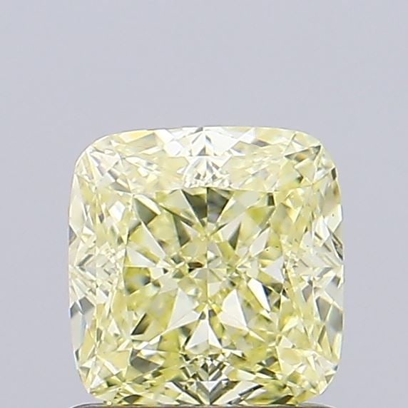 Loose Diamond - CUSHION MODIFIED 1.09ct Fancy Intense Yellow VS1: Loose Diamond - CUSHION MODIFIED 1.09ct Fancy Intense Yellow VS1 Source: This is a real non-mined Diamond that has been grown in a lab Shape: CUSHION MODIFIED Carats: 1.09 Color: Fancy Intense Yellow 