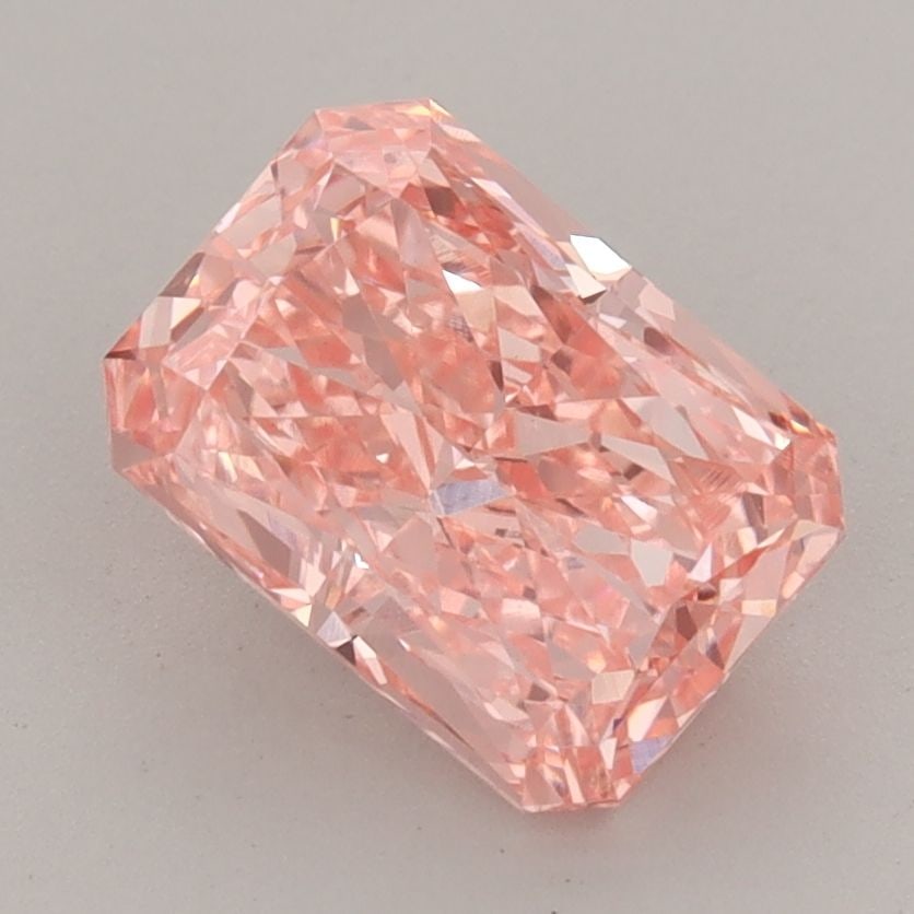 Loose Diamond - RADIANT 2.1ct Fancy Vivid Pink VS1: Loose Diamond - RADIANT 2.1ct Fancy Vivid Pink VS1 Source: This is a real non-mined Diamond that has been grown in a lab Shape: RADIANT Carats: 2.1 Color: Fancy Vivid Pink Certification: IGI Video: