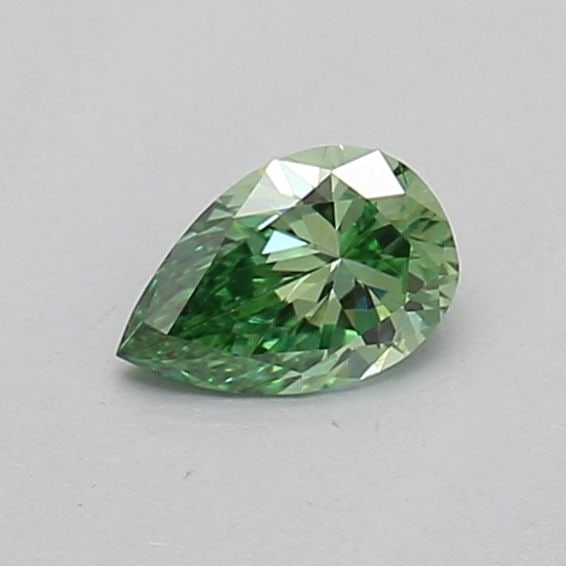 Loose Diamond - PEAR 0.17ct Fancy Vivid Green VS2: Loose Diamond - PEAR 0.17ct Fancy Vivid Green VS2 Source: This is a real non-mined Diamond that has been grown in a lab Shape: PEAR Carats: 0.17 Color: Fancy Vivid Green Certification: IGI Additional 