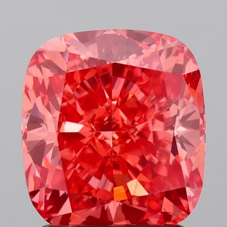 Loose Diamond - CUSHION MODIFIED 2.06ct Fancy Vivid Pink VS1: Loose Diamond - CUSHION MODIFIED 2.06ct Fancy Vivid Pink VS1 Source: This is a real non-mined Diamond that has been grown in a lab Shape: CUSHION MODIFIED Carats: 2.06 Color: Fancy Vivid Pink Certific